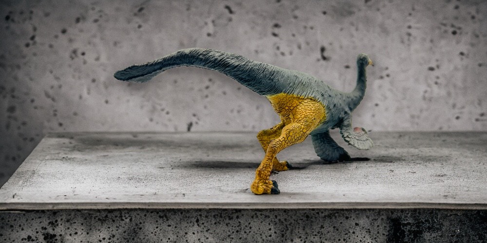 Gallimimus Figure by Schleich.