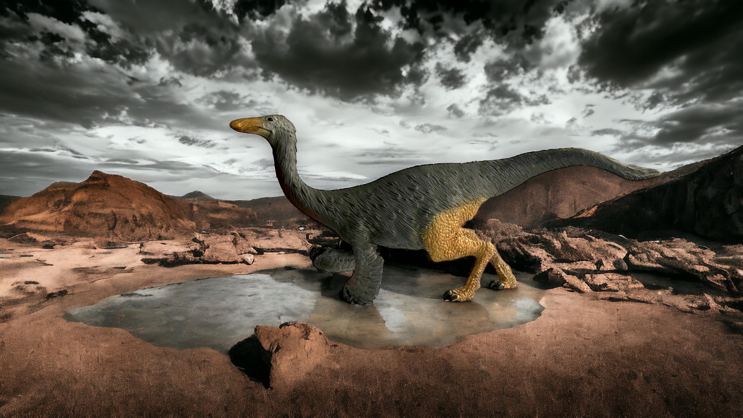 Gallimimus Figure by Schleich.