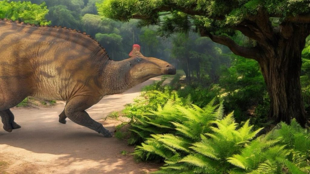 Edmontosaurus Figure by PNSO.